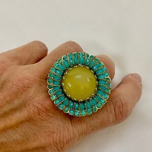 Statement ring NEW multicolor stretchy